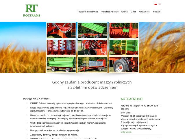 Rozrzutniki do obornika i przyczepy rolnicze Roltrans