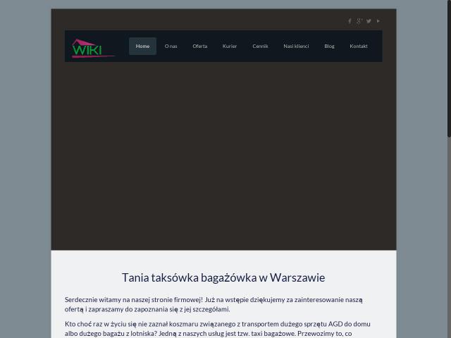 Taxi Bagażówka Wiki Warszawa