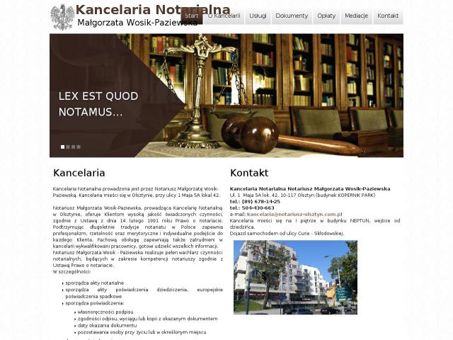 Kancelaria Notarialna Notariusz Małgorzata Wosik-Paziewska