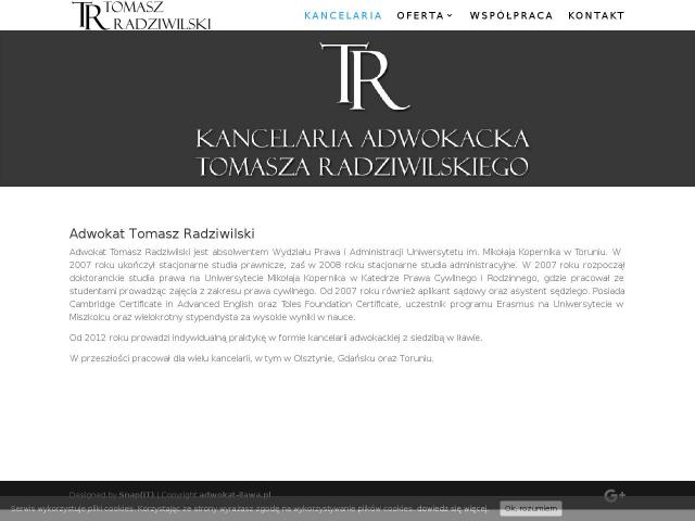 Kancelaria Adwokacka adwokat Tomasz Radziwilski